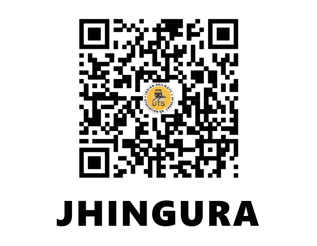 UTS QR Code for JHINGURA - JHG - NC (UTTAR PRADESH)